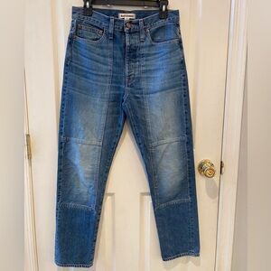 Madewell Rivet & Thread Patch Boy Jeans High-Rise Hippie 70s  Womans Size 27